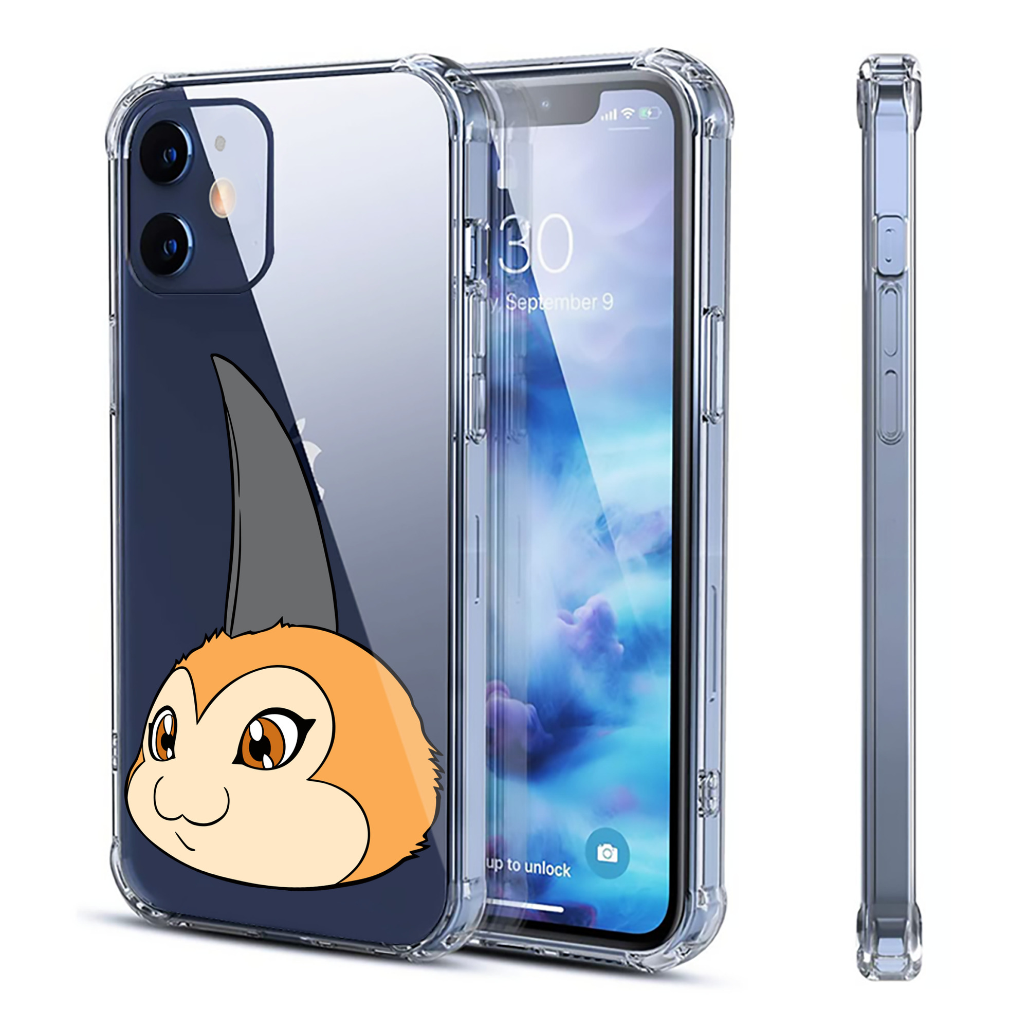 （画像用） Digimon デジタルモンスター/デジモン 【iPhone 12シリーズ対応】透明スマホケース（クリアソフトケース）
